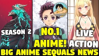 Demon Slayer Beats One Piece  Kaiju No8 Season 2 Release Date  Big Anime Sequals  Sam Boy [upl. by Carine465]