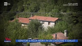 Genitori e figlia morti in un casolare è giallo  La Vita in diretta 11092024 [upl. by Eidnarb550]