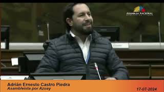 Asambleísta Adrián Castro  Sesión 944  JuicioPolítico [upl. by Ydahs]