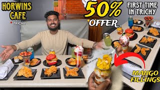 MUST TRY FRIED CHICKEN amp BURGER SPOT in Trichy  Get Flat 50 Offer  Horwins Cafe  VlogThamila [upl. by Zandra]