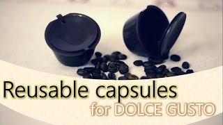 Reusable capsules for Dolce Gusto  Kapsułki wielokrotnego użytku [upl. by Ennahtebazile]