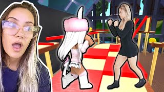 Its the girls turn to box FoxKirsten vs Alicia Roblox Obby Trivia [upl. by Calvinna]