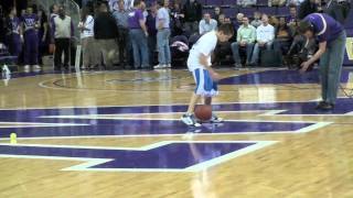 Jordan McCabe 12yrs Old  University of Washington halftime performance 1262010 [upl. by Ahsyat]