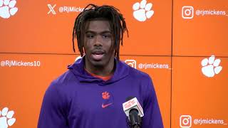 RJ Mickens sees another level for the Clemson defense [upl. by Arateehc]