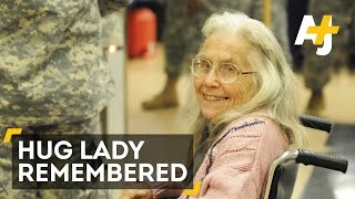 Hug Lady Dies Remembered For Kindness to Soldiers [upl. by Asirap182]