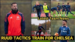 MAN UNITED GEAR UP FOR EPIC PREMIER LEAGUE SHOWDOWN AGAINST CHELSEA IN FINAL TRAINING SESSION [upl. by Desai979]