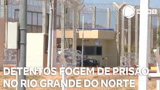 Detentos fogem de prisão de segurança máxima no Rio Grande do Norte [upl. by Arlina]