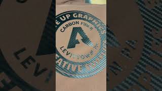 Carbon Fiber Heat Transfer Vinyl anteupgraphicsupply htv heattransfervinyl carbonfiber [upl. by Mcallister]