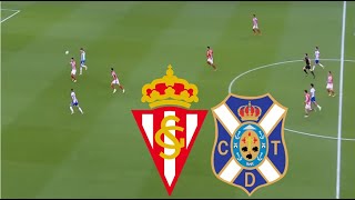 CD Tenerife 11 Real Sporting de Gijón Resumen  La Liga 2  20242025 [upl. by Fevre612]