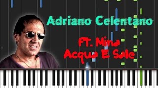 Adriano Celentano amp Mina  Acqua e Sale Synthesia Tutorial [upl. by Anirbaz531]