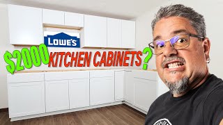 Lowes Budget OffTheShelf Kitchen Cabinet Install amp Review DIY Diamond Now Cabs for around 2K [upl. by Cawley]