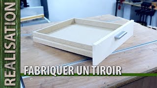 Fabrication dun tiroir en MDF et contreplaqué pour établi [upl. by Suoivart]