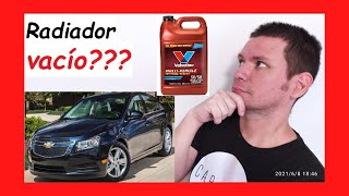 😎 Como poner o echar LÍQUIDO REFRIGERANTE al auto o carro Chevy CRUZE 2010 2011 2012 2013 2014 2015 [upl. by Eeneg877]