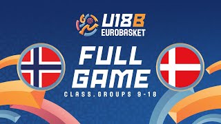 LIVE  Norway v Denmark  FIBA U18 Womens EuroBasket 2024 Division B  Class Groups 918 [upl. by Akimat]