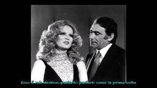 Mina e Alberto Lupo  Parole parole lyrics 1972 [upl. by Yarised]