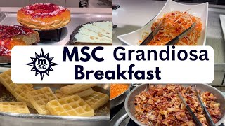 MSC Grandiosa Breakfast Buffet [upl. by Lindi560]