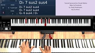 Wake Up Everybody by Teddy Pendergrass  Piano Tutorial [upl. by Lusty]