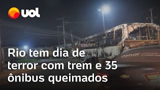 Ônibus incendiados no Rio 12 são presos por terrorismo após ataques por morte de miliciano Faustão [upl. by Ambrosius748]