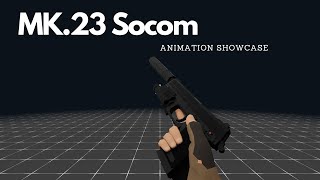 MK 23 Fps View Model Animations Blender  UnityMK 23 Socom [upl. by Aicemed]