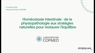 Homéostasie intestinale de la physiopathologie aux stratégies naturelles pour restaurer léquilibre [upl. by Sul]