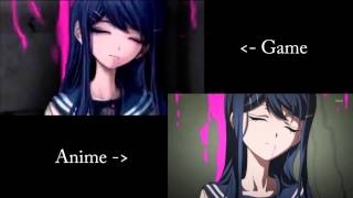 Dangan Ronpa  Sayaka Maizonos Death Comparison PSP vs Anime [upl. by Rayner770]