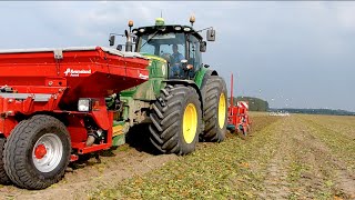 Drilling winter barley  gerst zaaien  John Deere 6210R  Kverneland  KMWP oneshot [upl. by Naihr]