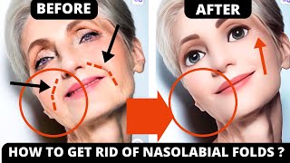 FACE YOGA FOR NASOLABIAL FOLDS  LAUGH LINES SAGGY SKIN JOWLS FOREHEAD FROWN LINES NECK [upl. by Alleras]