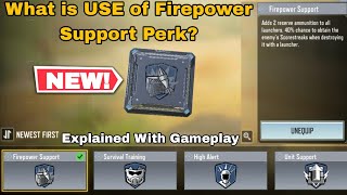 What is USE of Firepower Support Perk With GAMEPLAY in Cod Mobile [upl. by Qahsi]