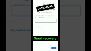 Gmail recovery problem 😭 contact now whatsapp9800041949 [upl. by Latsirc]