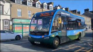 Busses Around Porthmadog with cambtransport 10224 [upl. by Ynehteb]