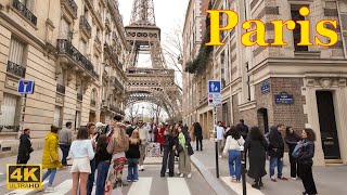 Paris France🇫🇷  Paris Spring 2024  4K HDR Walking Tour  Paris 4K  A Walk In Paris [upl. by Ellednahc]