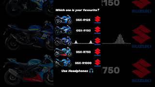 Suzuki GSXR Series Exhaust Sound🔥suzuki gsxr1000 gsxr750 gsxr600 gsxr150 gsxr125 automobile [upl. by Eedyak797]