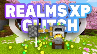 EASY REALMS XP GLITCH For Minecraft Bedrock 12062  Multiplayer XP Glitch [upl. by Ennagem613]