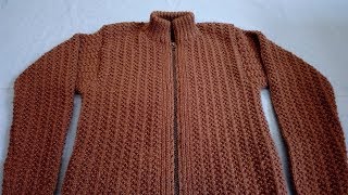 GENTS SWEATER Knitting  STEP by STEP Part 1 [upl. by Jankell]