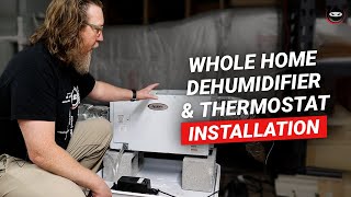 Aprilaire Whole Home Dehumidifier Install with New S86 Wifi Thermostat [upl. by Rudolf]