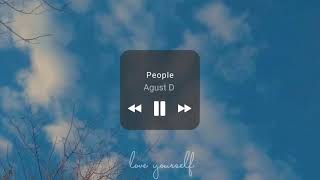 AGUST D  People  1 hour [upl. by Davine]