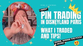 Pin trading in Disneyland Paris What I traded and how  Forgotten pin unboxing  Little Mermaid Pin [upl. by Alleacim627]