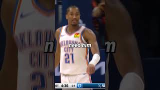 Aaron Wiggins Saved Basketball okcthunder shaigilgeousalexander thunder NBA basketball [upl. by Doll]