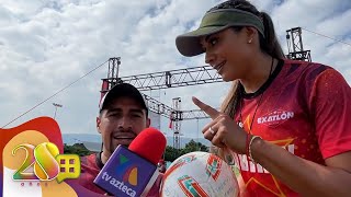 Zudikey Rodríguez no quiere que Pato Araujo siga compitiendo en Exatlón por su lesión  Ventaneando [upl. by Anurb]