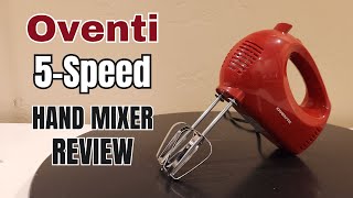 Ovente 5Speed Hand Mixer Review amp Demo [upl. by Sirob14]