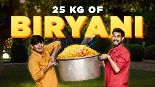 Cooking 25 KILOS Of Chicken BIRYANI Ft AayushSapra [upl. by Crist]