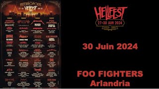 FOO FIGHTERS  Arlandria Clisson Hellfest 30062024 [upl. by Ybab]