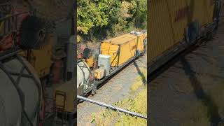 Loram Ballast Cleaner Goes Under An Old Bridge In Hummelstown Pa Harrisburg East Line [upl. by Esyla]