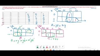 Design a combinational circuit with three inputs x  y  and z  and three outputs A B  and C [upl. by Tavish956]