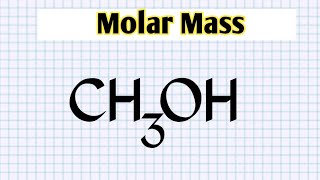 How to find molar mass of CH3OH  methyl alcohol molar mass [upl. by Entirb]