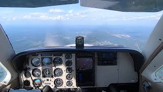 Norwood Massachusetts Gusty Landing in the Beech Bonanza [upl. by Antin]