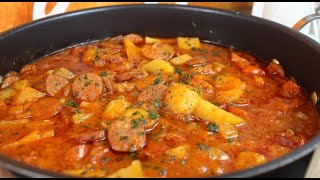 Omas Bauerntopf mit würzigen Mettenden richtig deftig und lecker mit Paprika und Kartoffeln [upl. by Tcideneb278]