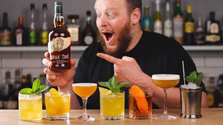 7 bourbon whiskey cocktails with only 1 bottle [upl. by Nellahs]