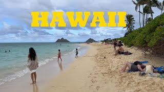 Walking Hawaiis Best Beaches  Kailua amp Lanikai Beach [upl. by Kirat124]