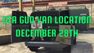 GTA Online  The Gun Van Location December 28th [upl. by Auqenet]